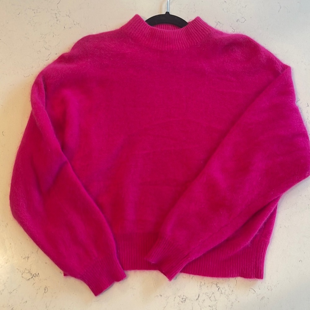Rafaella Bright Pink Turtle Neck Sweater